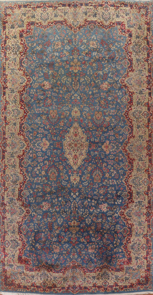 Vegetable Dye Kerman Antique Persian Large Rug 10x18