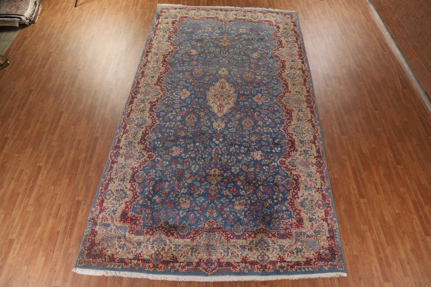 Vegetable Dye Kerman Antique Persian Large Rug 10x18