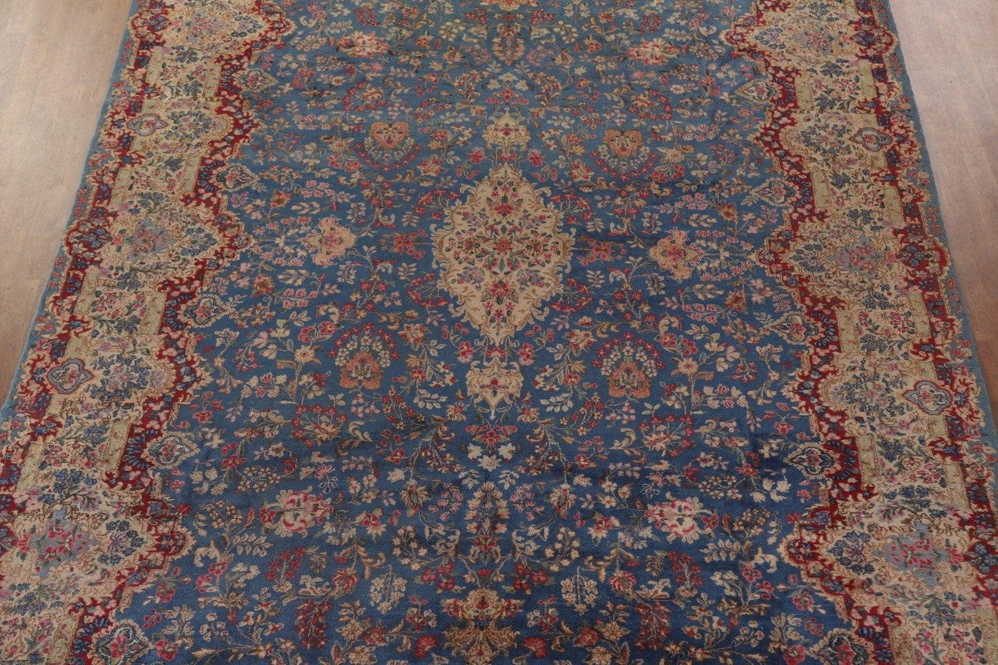 Vegetable Dye Kerman Antique Persian Large Rug 10x18