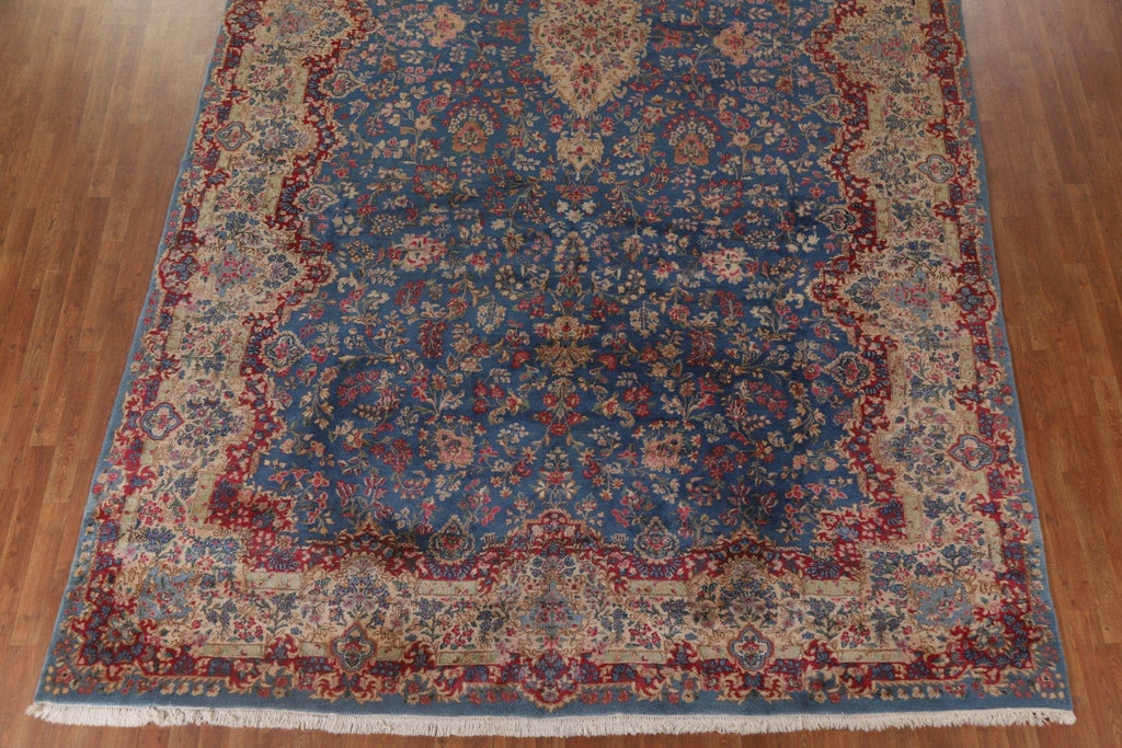 Vegetable Dye Kerman Antique Persian Large Rug 10x18