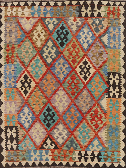 Geometric Kilim Oriental Area Rug 5x7