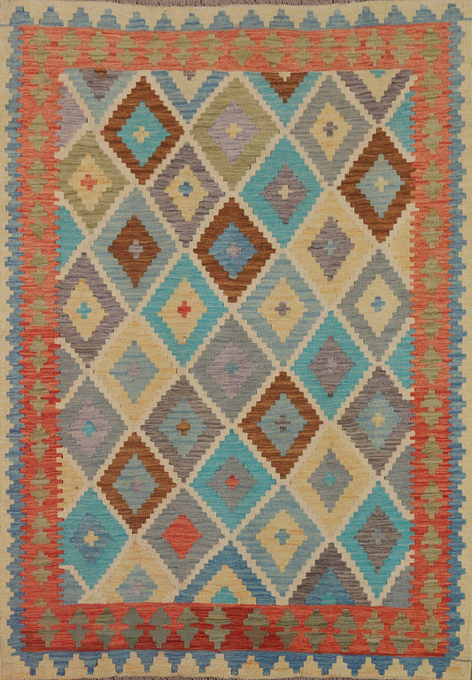 Geometric KIlim Oriental Area Rug 5x6