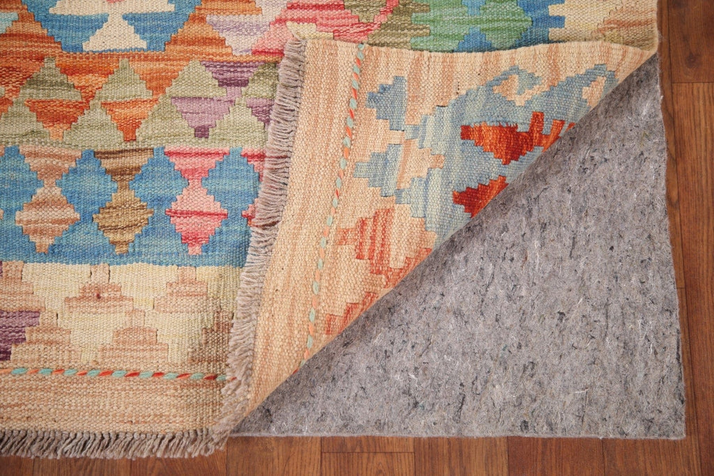 Kilim Reversible Wool Area Rug 4x6