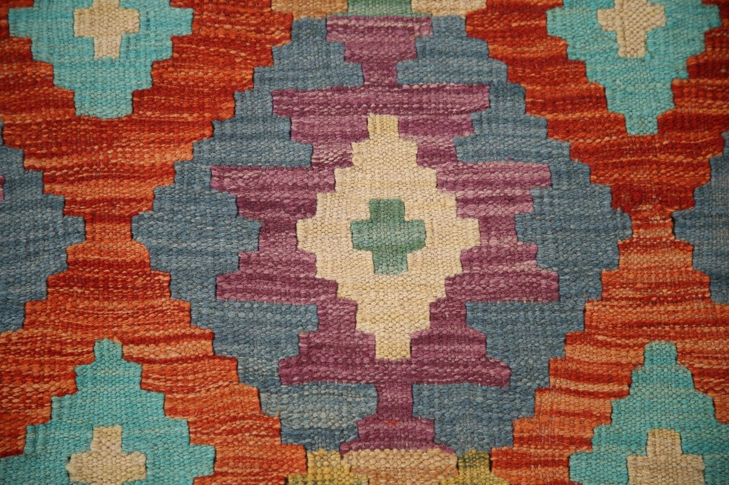 Reversible Wool Kilim Oriental Area Rug 5x6