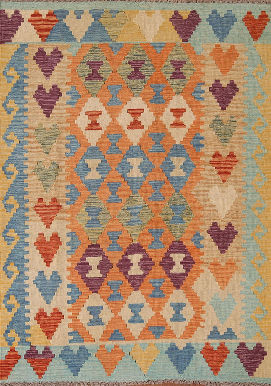 Geometric Kilim Oriental Area Rug 5x6