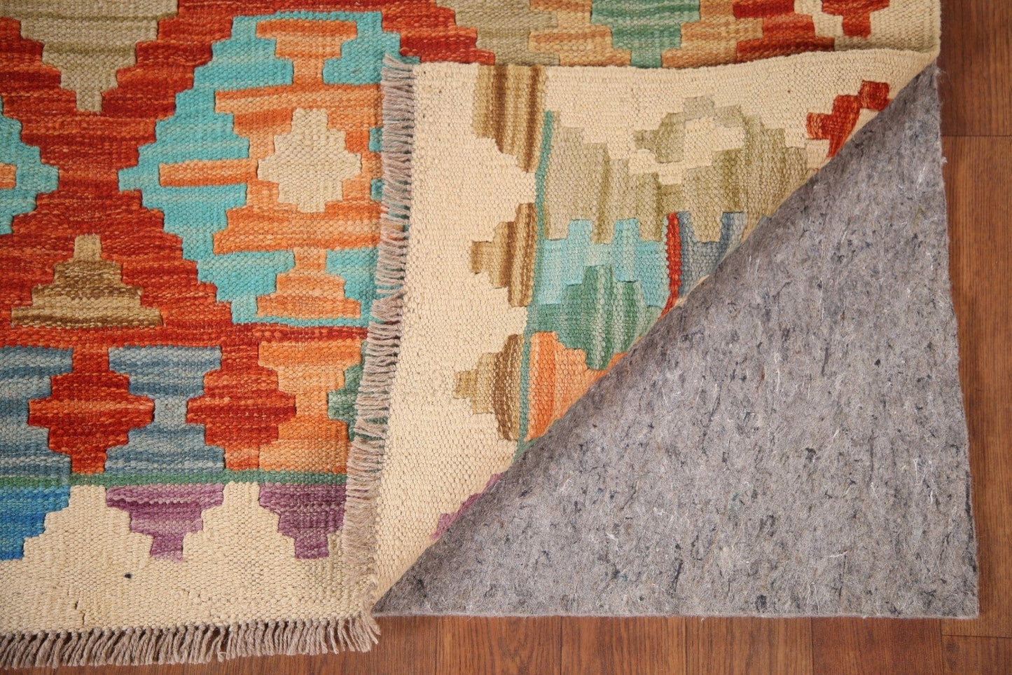 Reversible Wool Kilim Oriental Area Rug 5x6