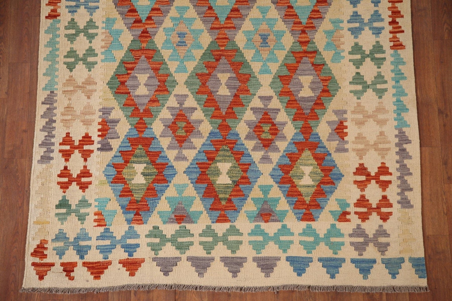 Geometric Kilim Oriental Area Rug 5x7