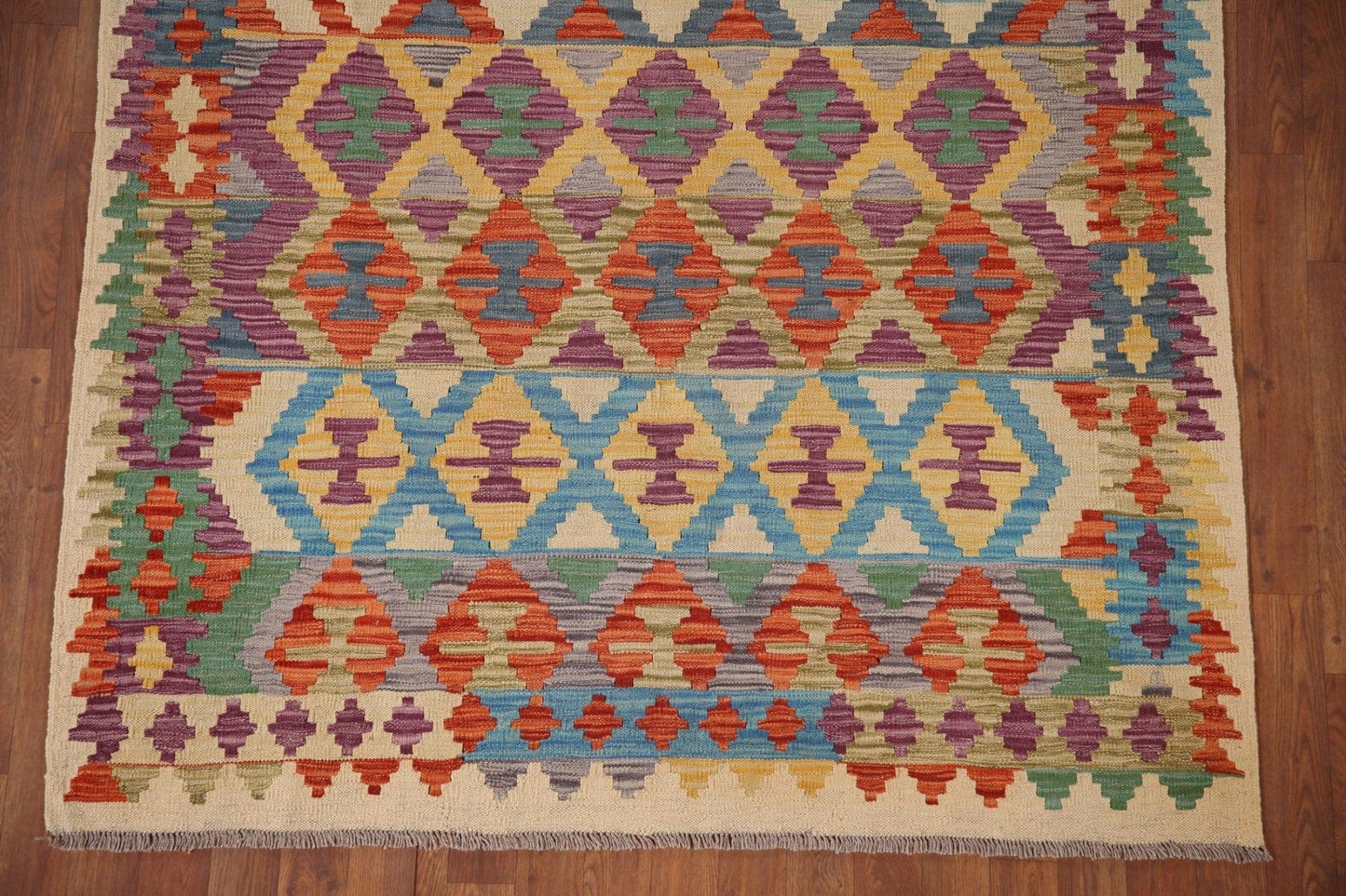 Colorful Kilim Oriental Area Rug 5x6