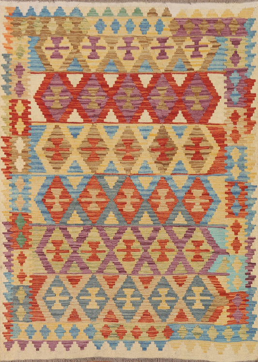 Colorful Kilim Oriental Area Rug 5x6