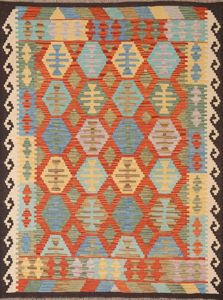 Geometric Kilim Oriental Area Rug 5x6