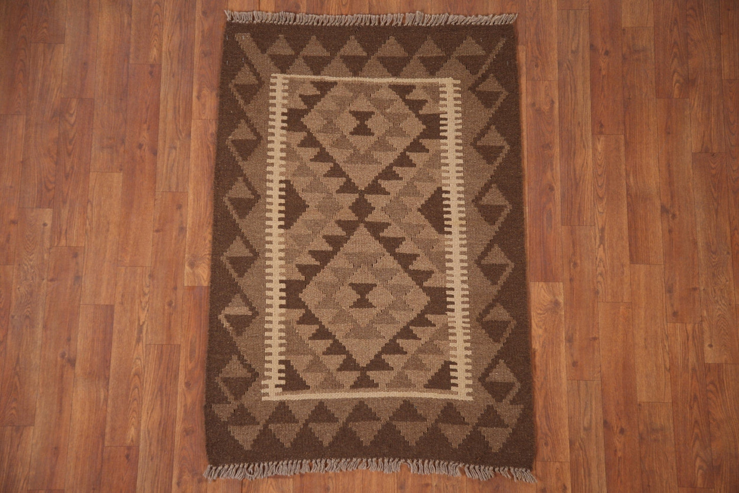 Reversible Wool Kilim Oriental Rug 3x4