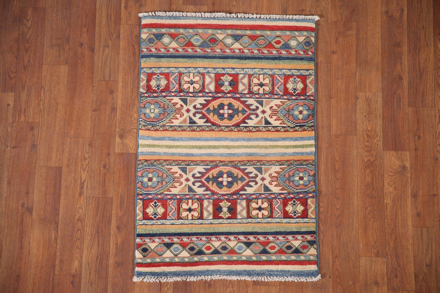 Geometric Kazak Oriental Rug 2x3