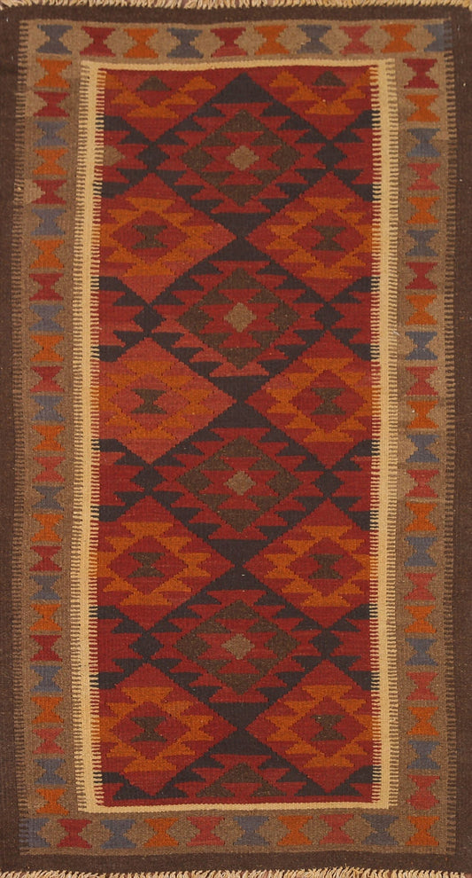 Geometric Kilim Oriental Area Rug 3x6