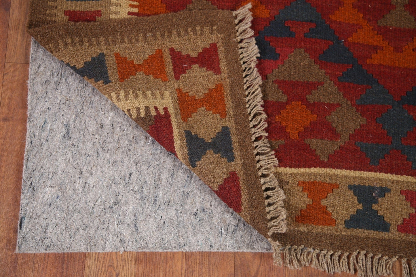 Wool Kilim Reversible Wool Area Rug 3x6