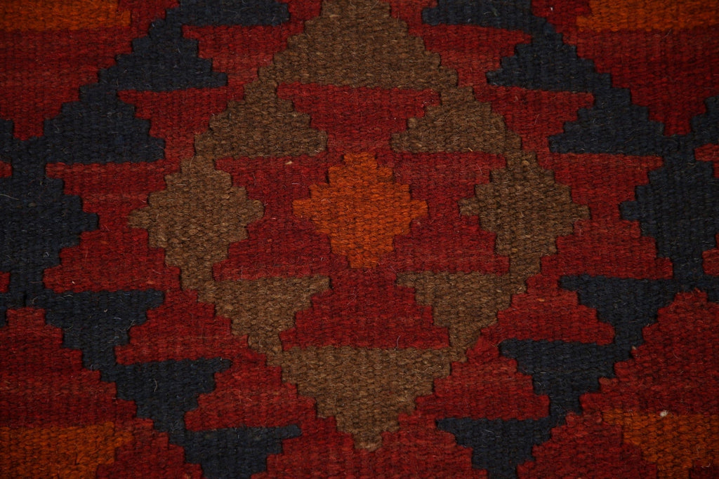 Wool Kilim Reversible Wool Area Rug 3x6