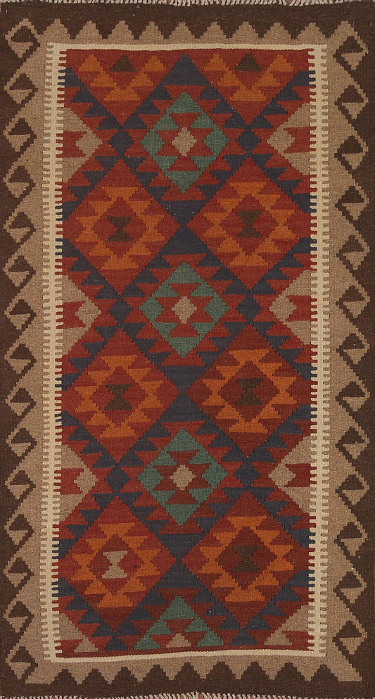 Geometric Kilim Oriental Area Rug 3x6