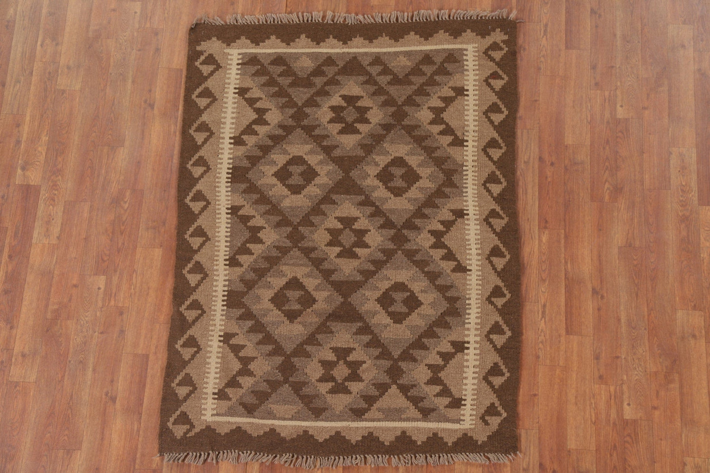 Geometric Kilim Oriental Area Rug 4x5