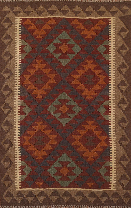 Geometric Kilim Oriental Area Rug 3x5