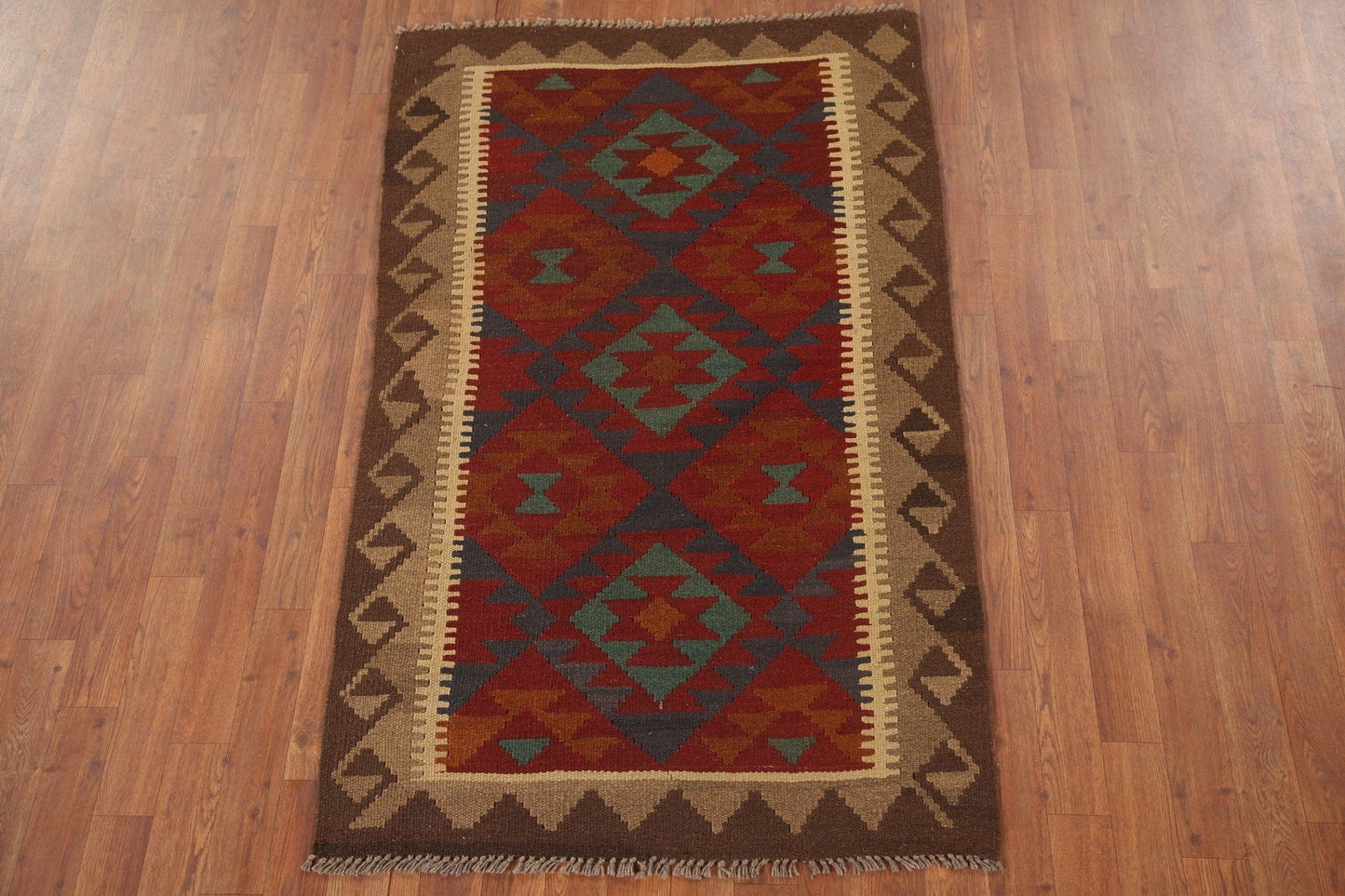 Geometric Kilim Oriental Area Rug 3x5