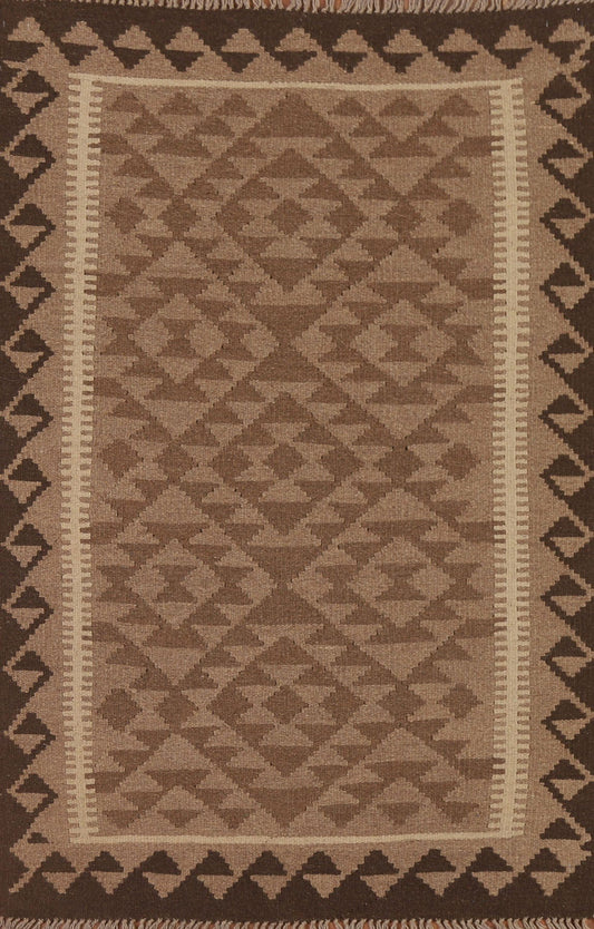 Kilim Reversible Wool Area Rug 3x5