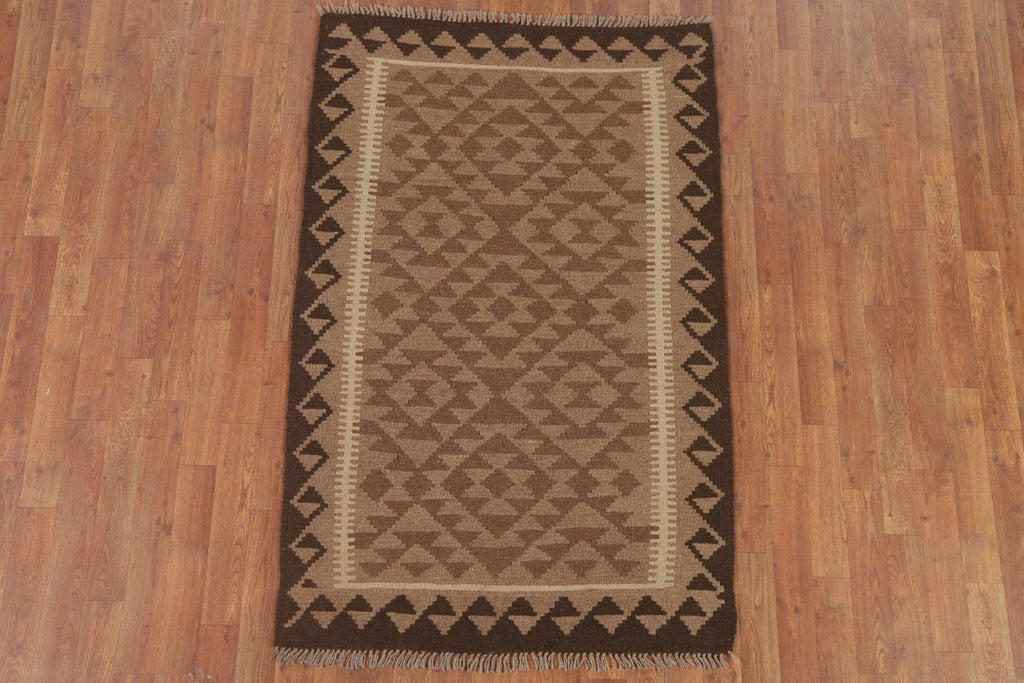 Kilim Reversible Wool Area Rug 3x5