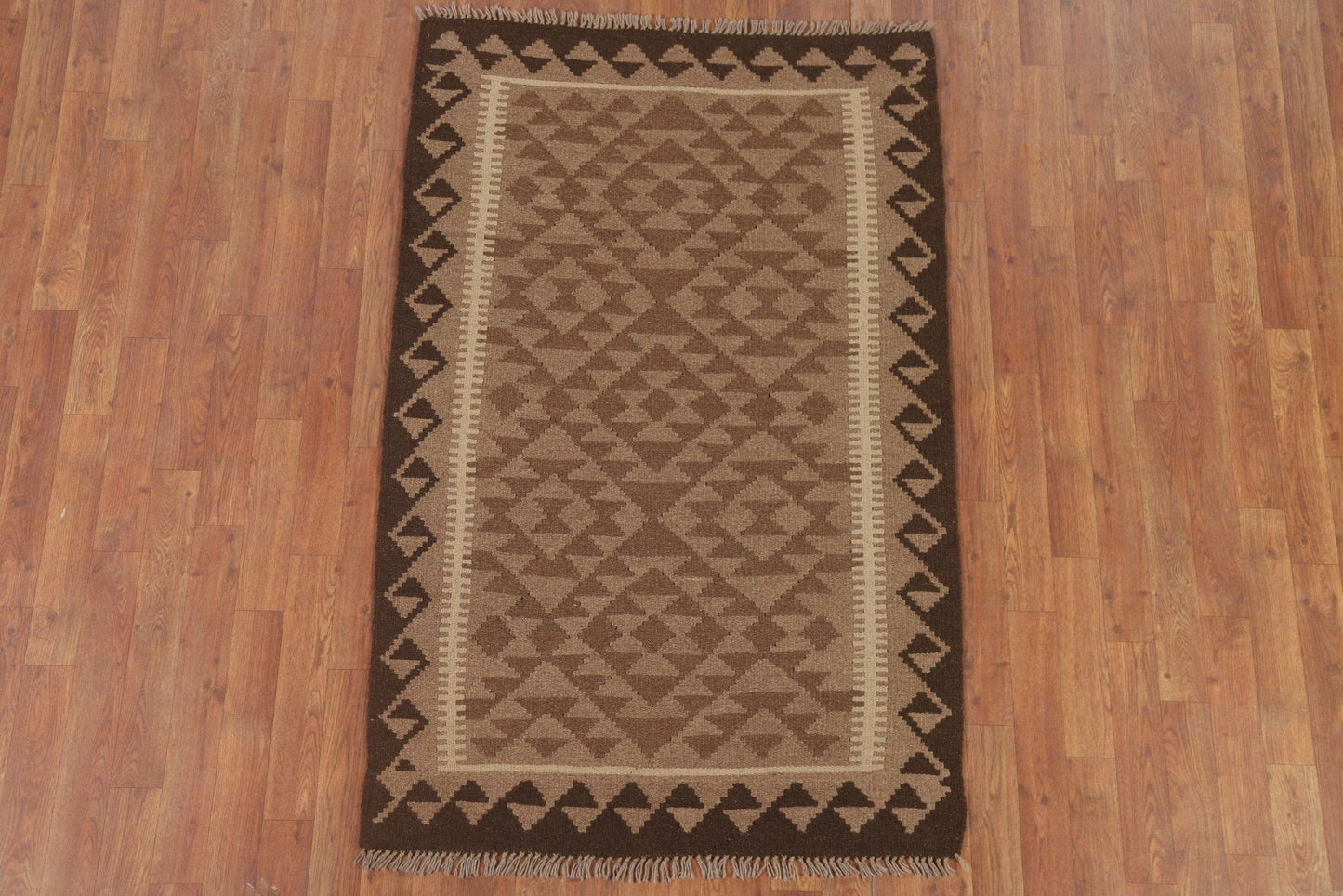 Kilim Reversible Wool Area Rug 3x5