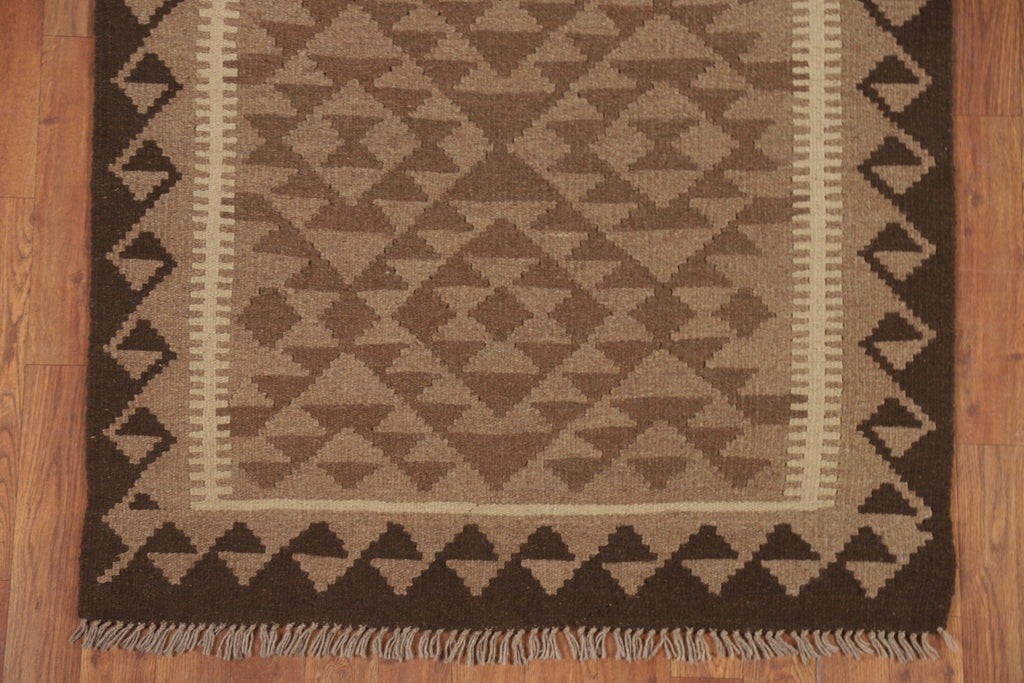 Kilim Reversible Wool Area Rug 3x5