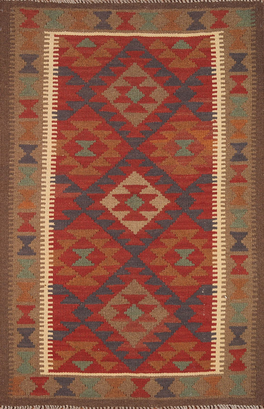 Geometric Kilim Oriental Area Rug 3x5