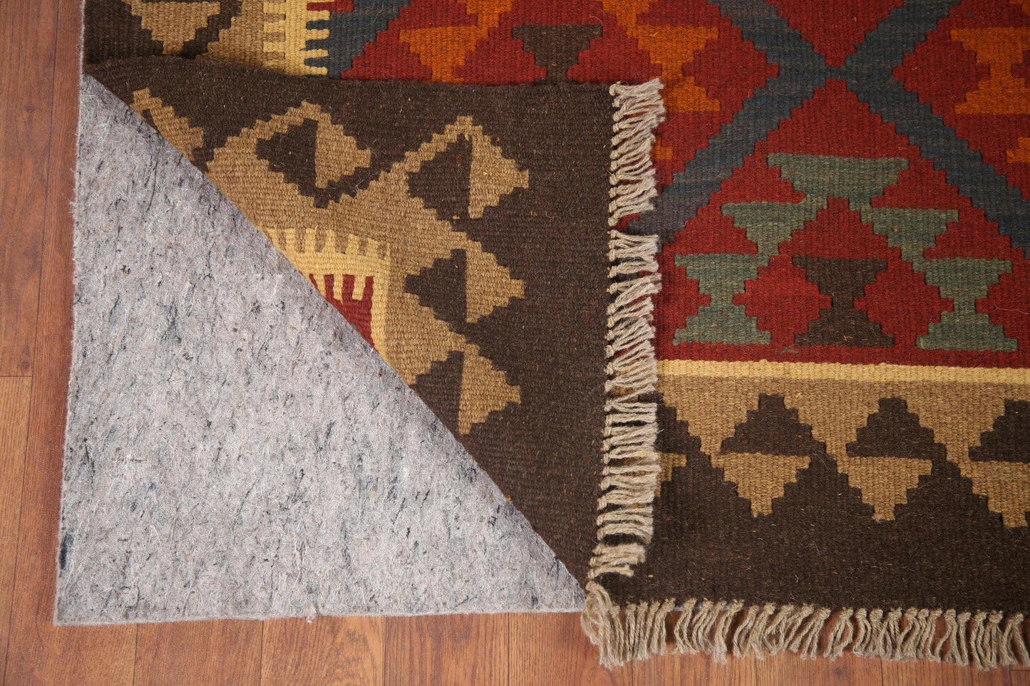 Kilim Reversible Wool Area Rug 4x5