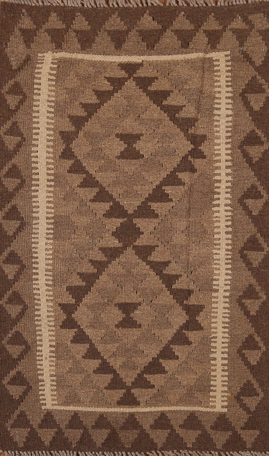 Geometric Kilim Oriental Area Rug 3x4