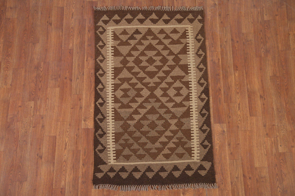 Geometric Kilim Oriental Area Rug 3x4