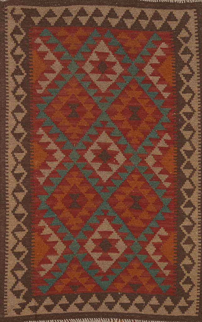 Geometric Kilim Oriental Area Rug 3x5