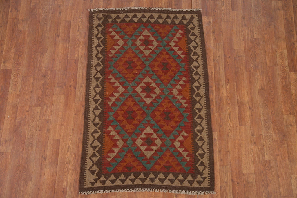 Geometric Kilim Oriental Area Rug 3x5