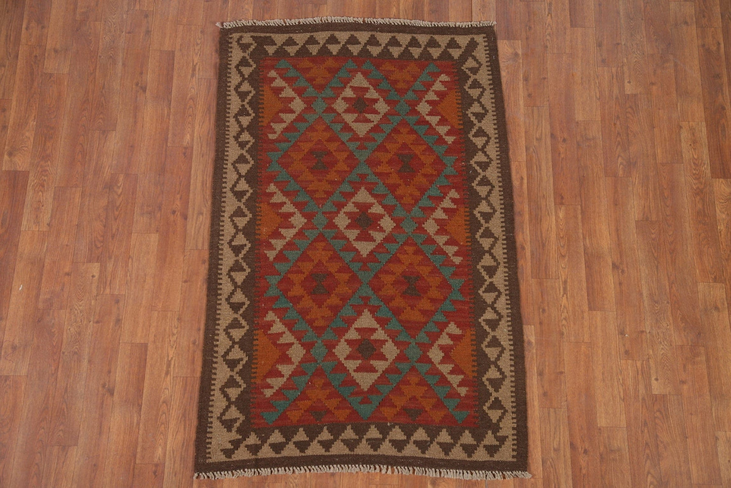 Geometric Kilim Oriental Area Rug 3x5