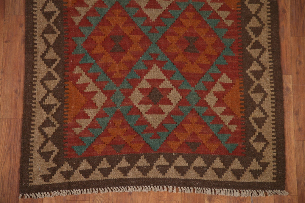 Geometric Kilim Oriental Area Rug 3x5