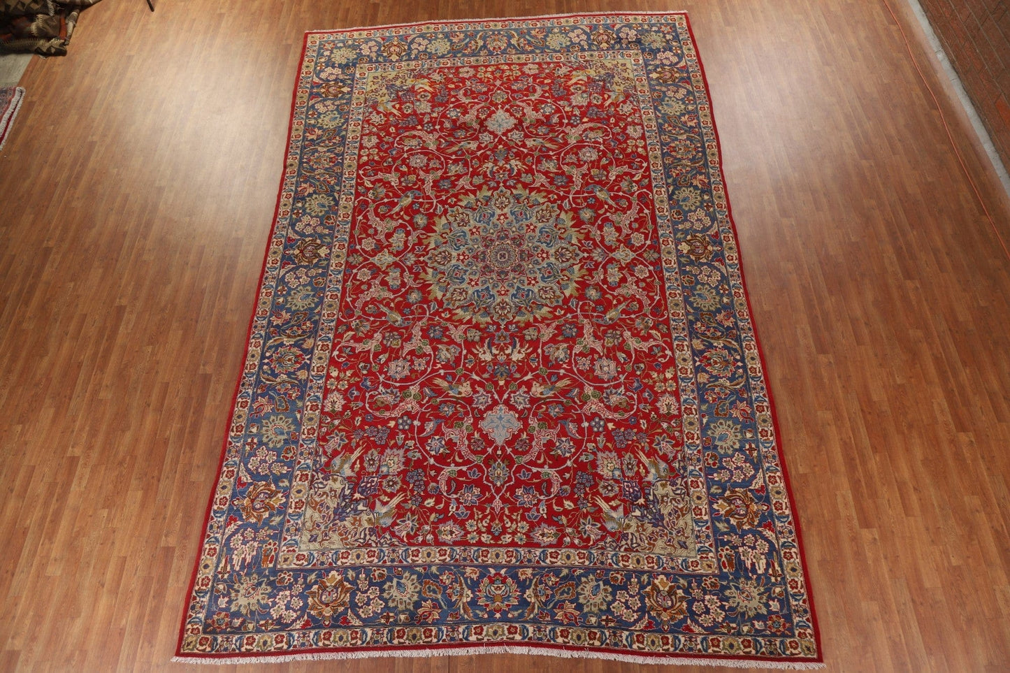 Vegetable Dye Isfahan Persian Large Rug 10x15