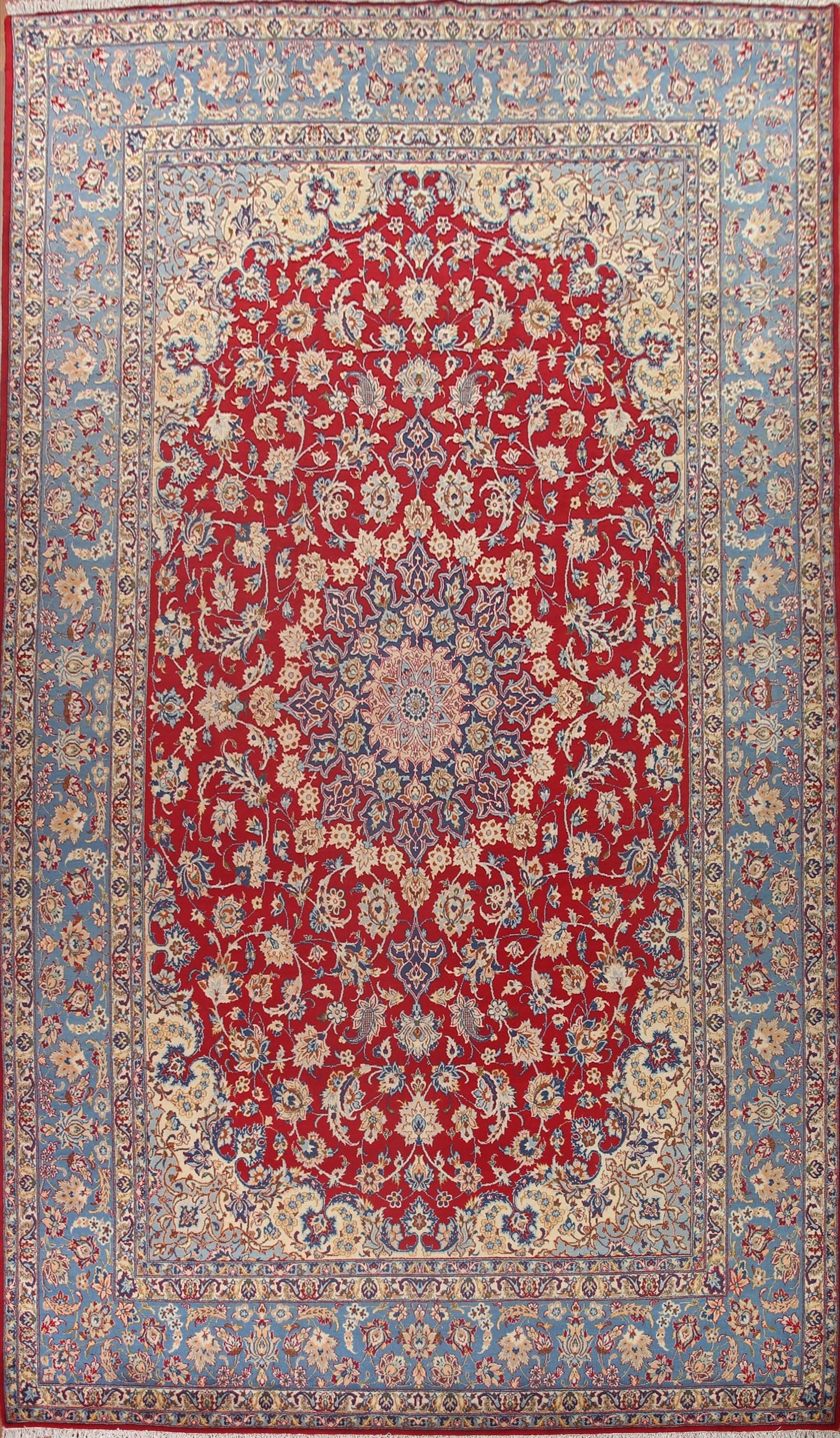 Vegetable Dye Isfahan Persian Large Rug 10x16