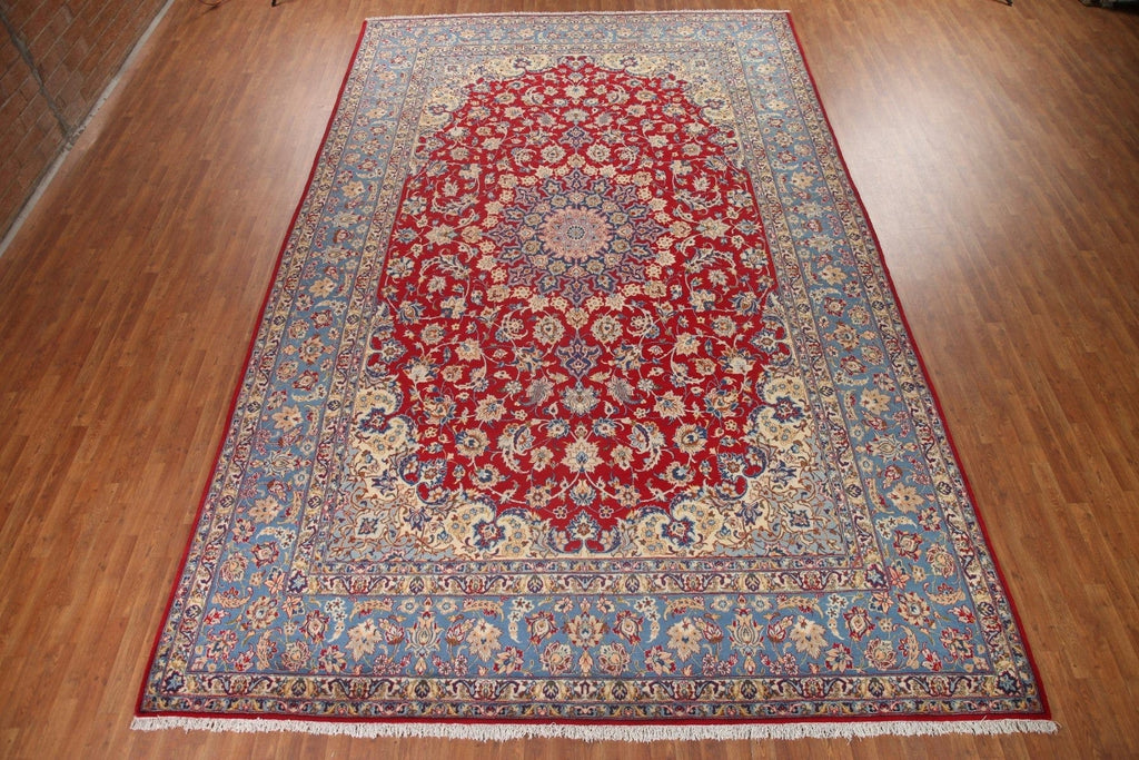 Vegetable Dye Isfahan Persian Large Rug 10x16