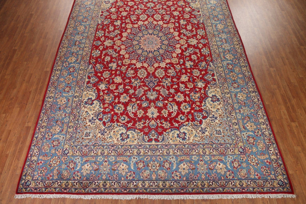 Vegetable Dye Isfahan Persian Large Rug 10x16