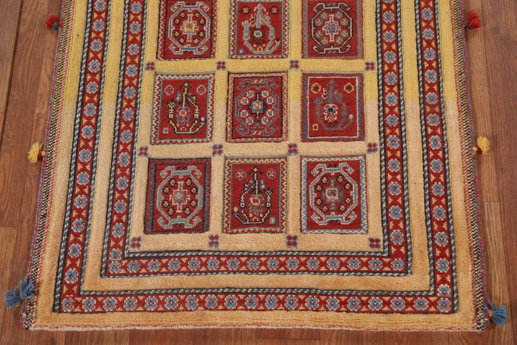 Vegetable Dye Qashqai Handmade Persian Rug 2x3