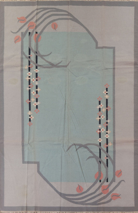 Hand-Woven Kilim Oriental Area Rug 9x12