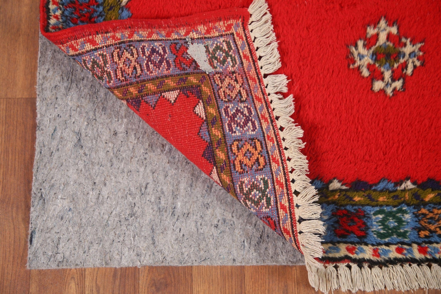 Red Vintage Moroccan Oriental Area Rug 3x5