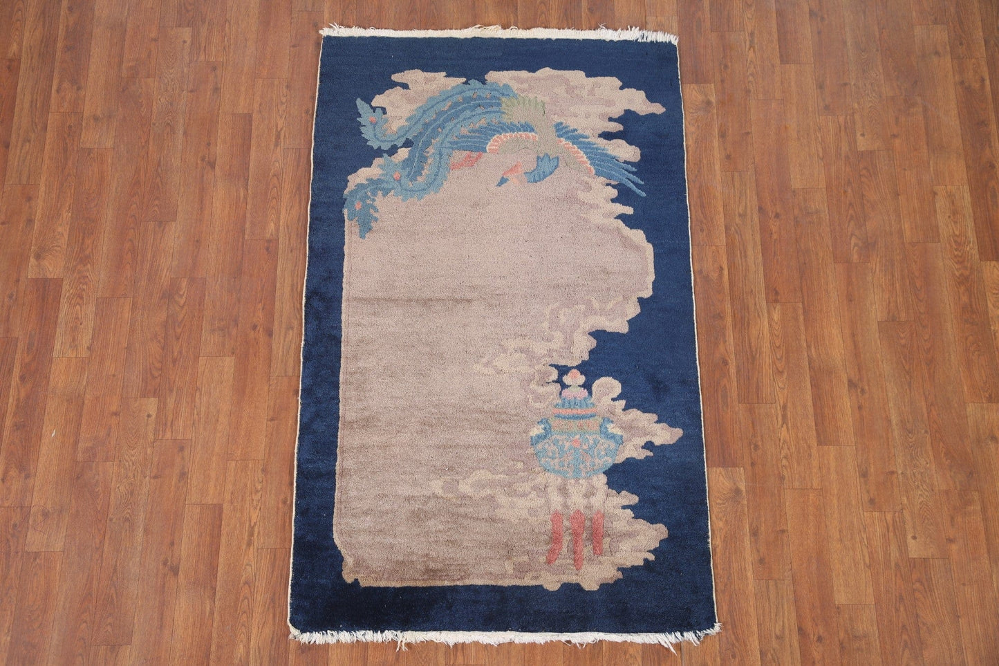 Handmade Art Deco Nichols Oriental Area Rug 3x5