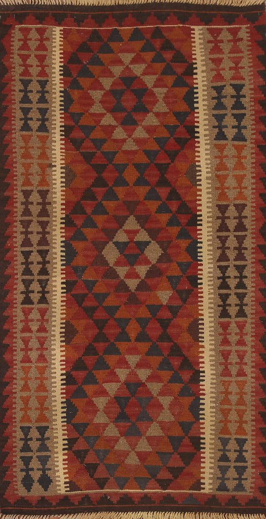 Colorful Kilim Oriental Runner Rug 3x7