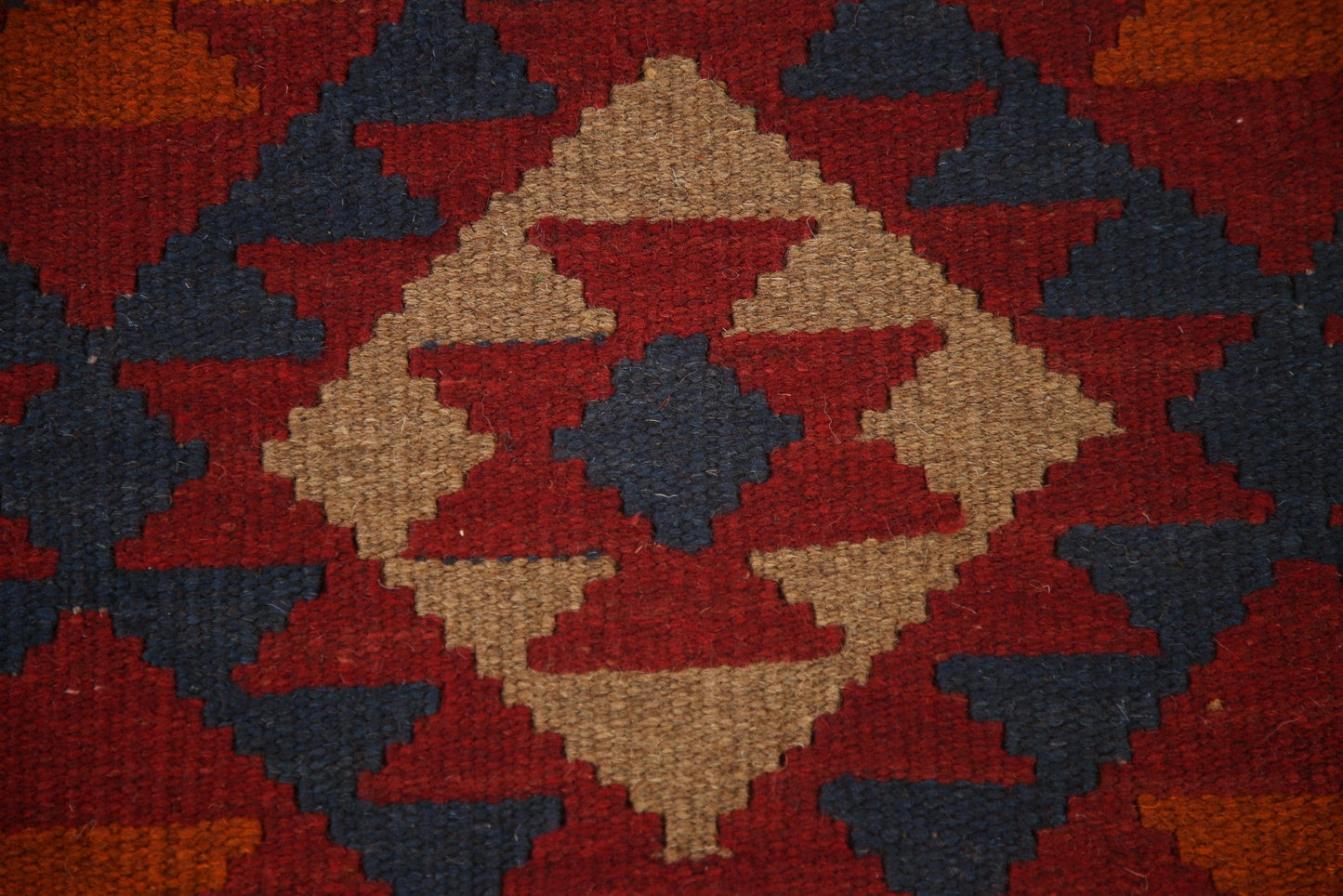 Reversible Wool Kilim Oriental Area Rug 3x6