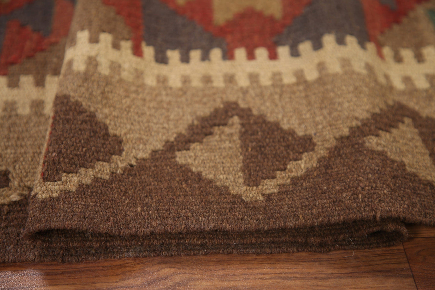 Geometric Kilim Oriental Runner Rug 3x7