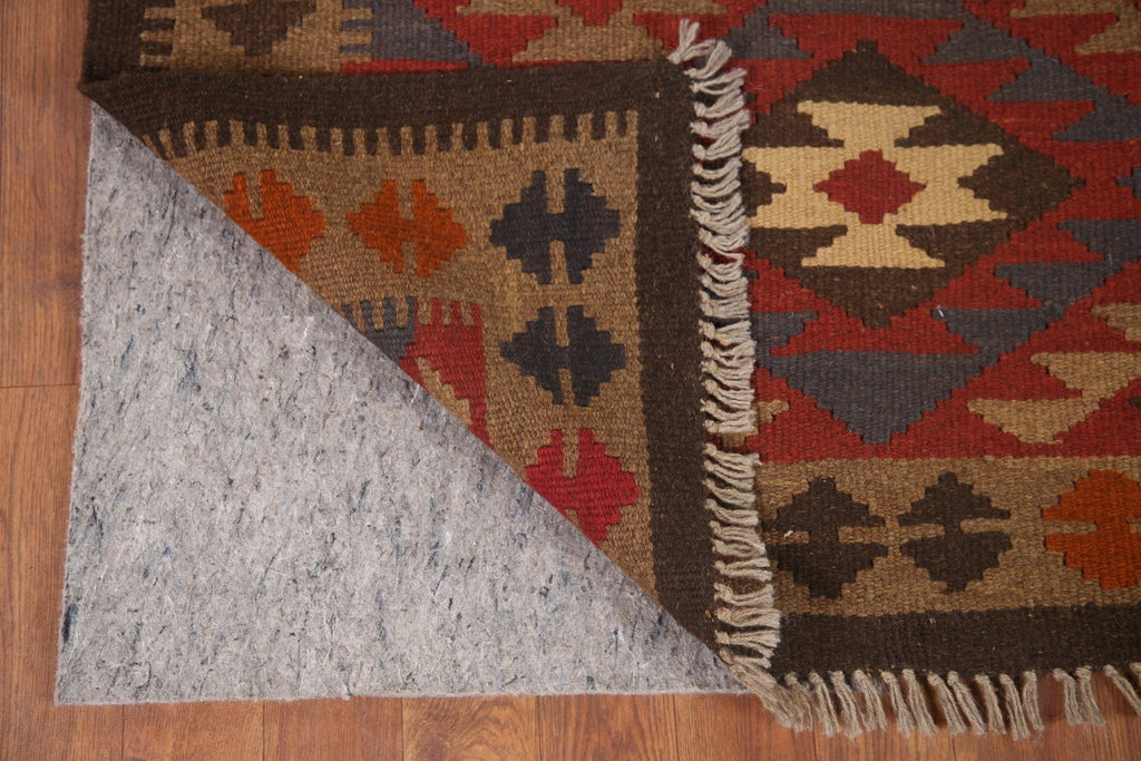 Wool Kilim Geometric Area Rug 4x7