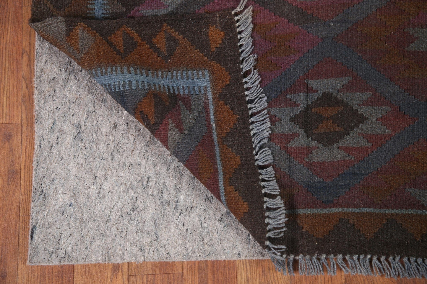 Geometric Kilim Oriental Runner Rug 3x7