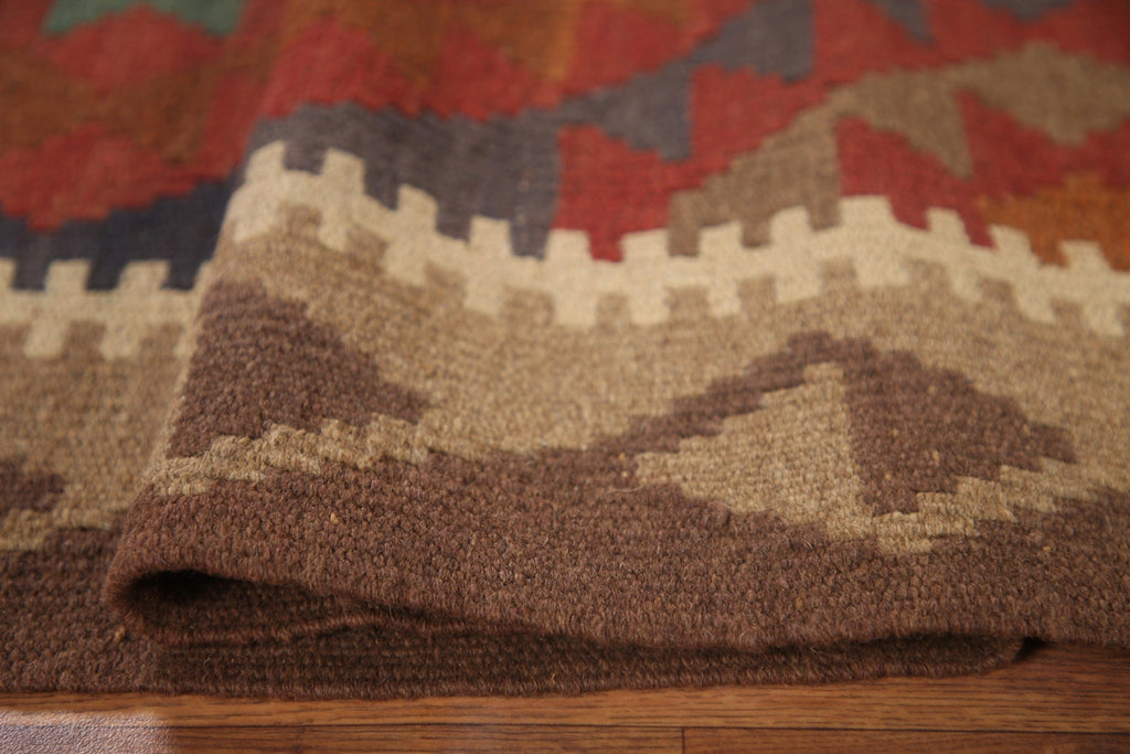 Reversible Wool Kilim Oriental Rug 3x6