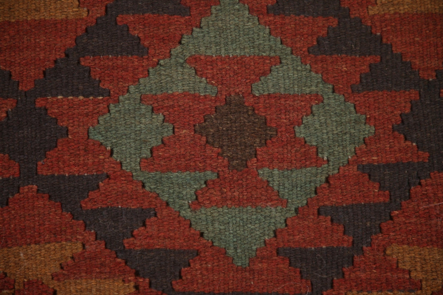 Geometric Kilim Oriental Runner Rug 3x7